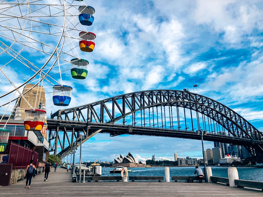 most i kolorowa karuzela w Sydney